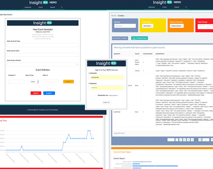 Front-end User Interface (UI) for HERO, InsightRX’s in-house event registration application. Date Component interacting with API events data retrieval via hook, props and state transfer.